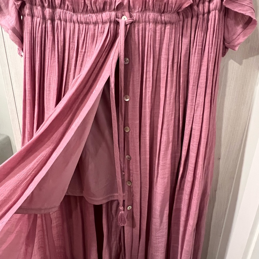 Aakaa Elegant Pink Maxi Dress Size M - Picture 7 of 9